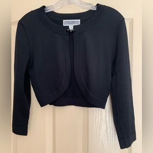 JESSICA HOWARD BLACK SWEATER SHRUG Sz S